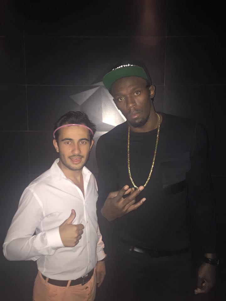 Backstage with Usain Bolt